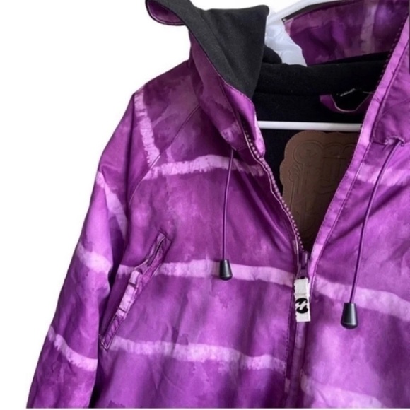 Billabong Womens Winter Jacket Purple Tie Dye Ski
Snowboard Waterproof Hooded - Picture 14 of 15